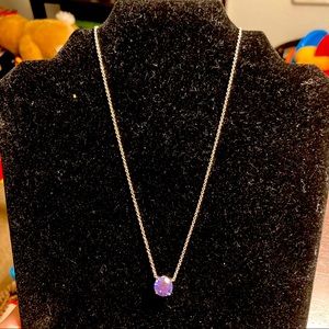 Silver chain, silver lilac pendent 925 Thailand